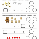 Compose And Decompose Numbers Kindergarten Worksheets