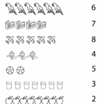 Count And Match With Correct Number 1 10 Worksheet