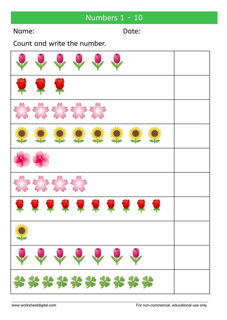 Count And Write The Number 1 10 W1 In 2023 Handwriting Worksheets 