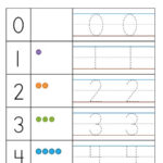 Counting And Tracing Numbers Worksheet Color MyTeachingStation