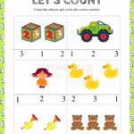 Counting Numbers 1 3 Worksheets For Kindergarten CountingWorksheets