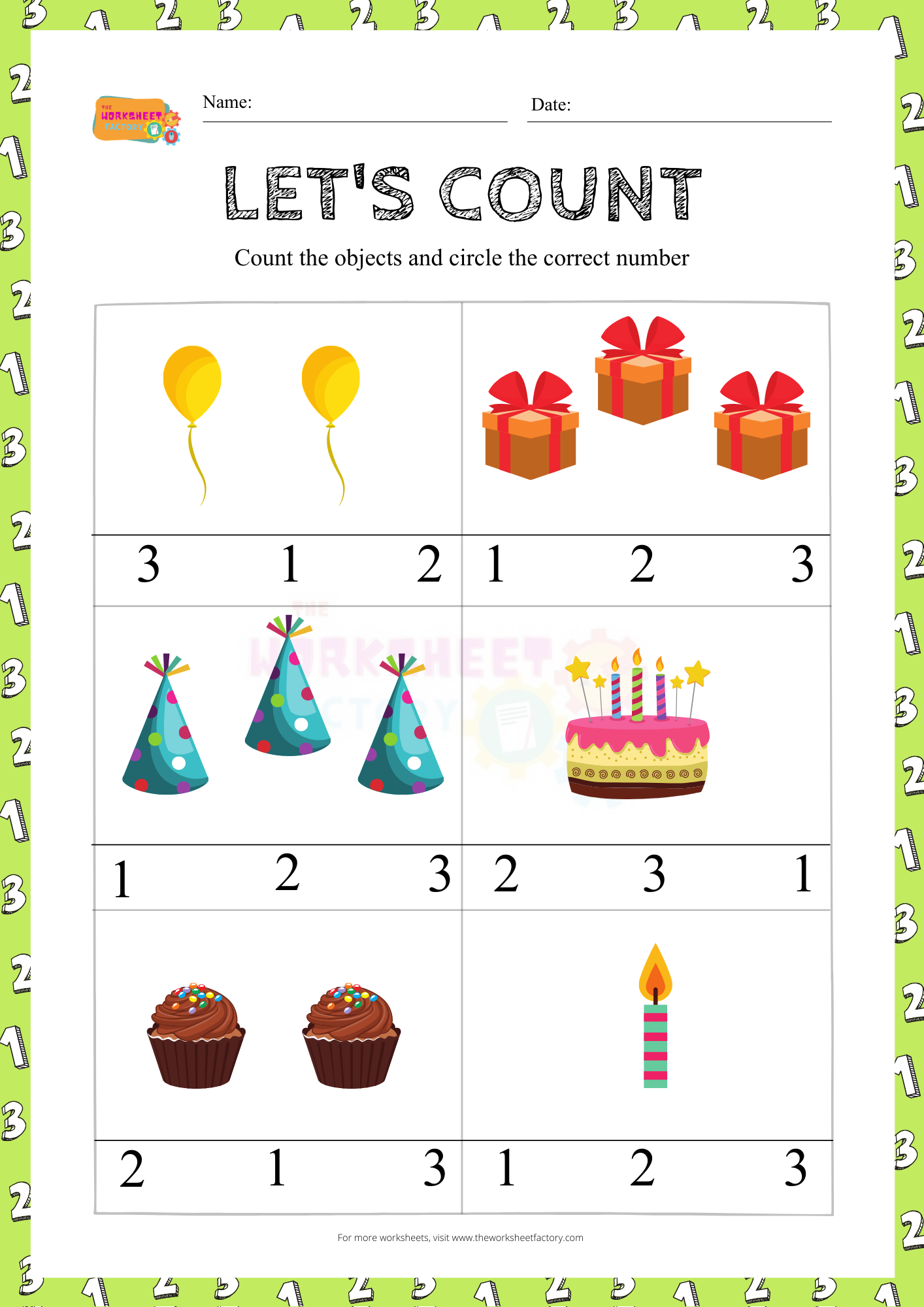 Counting Numbers 1 3 Worksheets For Kindergarten CountingWorksheets Counting Numbers 1 3 Worksheets For Kindergarten CountingWorksheets