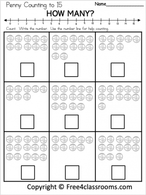 Counting To 15 Worksheets Worksheets Counting 20 15 Kinderga