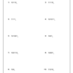 Decimal And Binary Conversion Worksheets