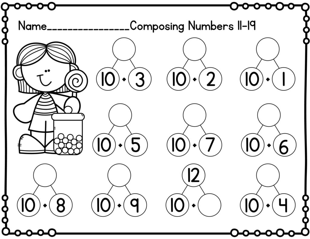 Decompose Numbers Kindergarten Worksheet Kindergarten Worksheets