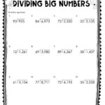 Dividing Big Numbers Dividing Big Numbers Minds In Bloom Unlimited