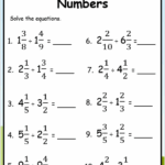Dividing Mixed Numbers Worksheets