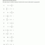 Dividing Whole Numbers By Unit Fractions Worksheet Printable Word