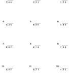 Division 2 digit By 1 digit Worksheets