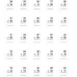 Double Digit Addition With Regrouping Worksheets For 2nd Grade Free PDF