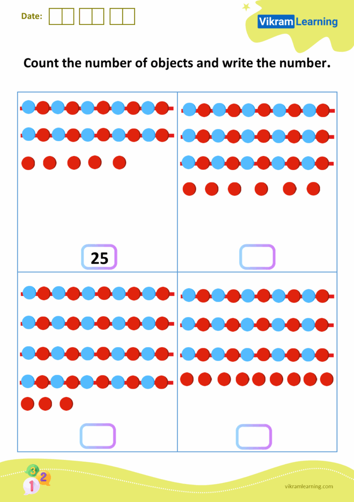 Download Counting Up To 50 Worksheets For Free Vikramlearning