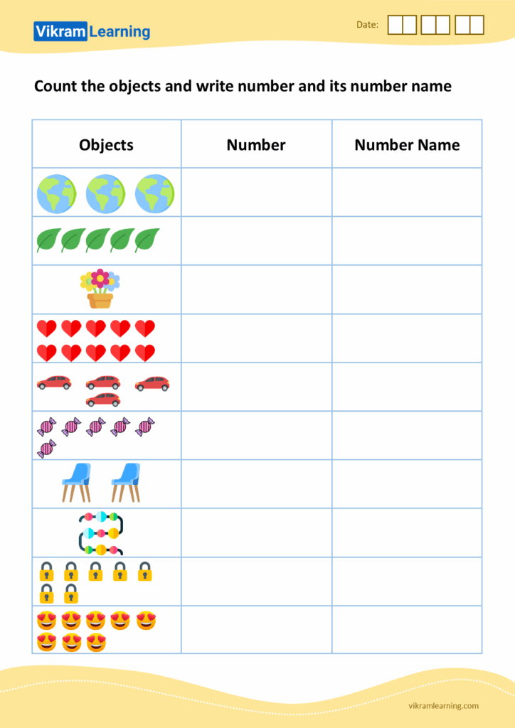 Download Number Names From 1 To 10 Worksheets For Free Vikramlearning