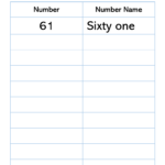 Download Practice The Number Name 61 Worksheets Vikramlearning