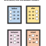 Download Write Before After And Between Numbers Worksheets