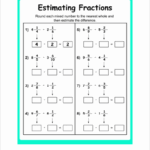 Estimating Fractions Worksheets 15 Worksheets
