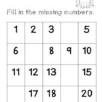 Fill In The Missing Numbers 1 20 By BrighterThoughts TpT