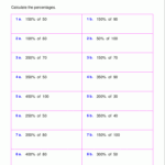 Find The Percentage Of A Number Worksheet