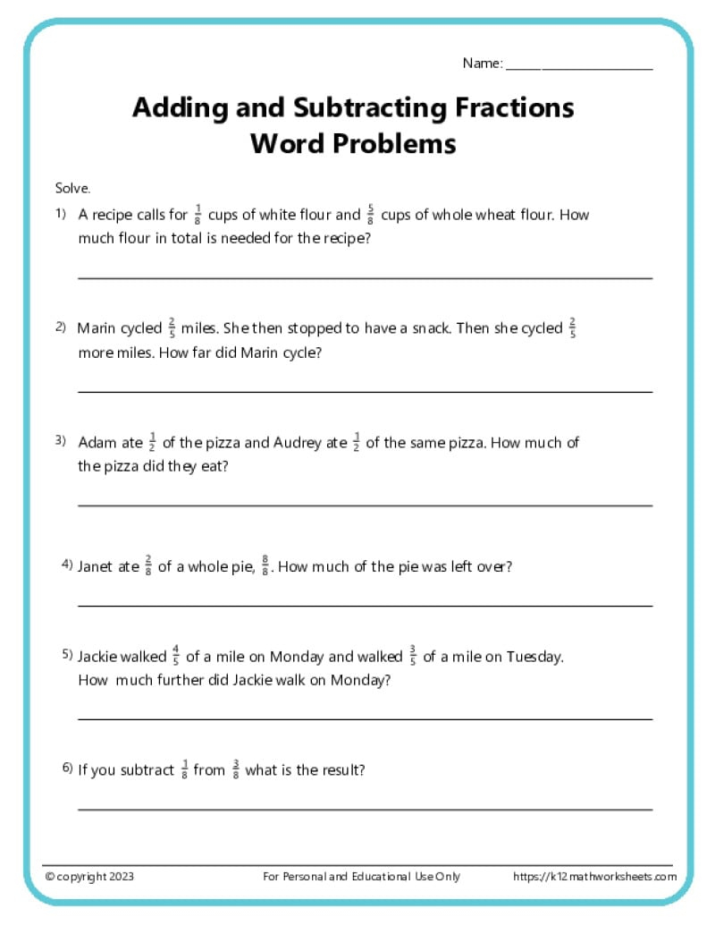 Fraction Word Problems Worksheets K12 Math Worksheets Fraction Word Problems Worksheets K12 Math Worksheets