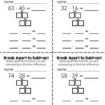 FREE Break Apart Numbers To Subtract By Kiki 39 s Kubby TPT