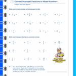 FREE Improper Fractions To Mixed Numbers Worksheets PDFs