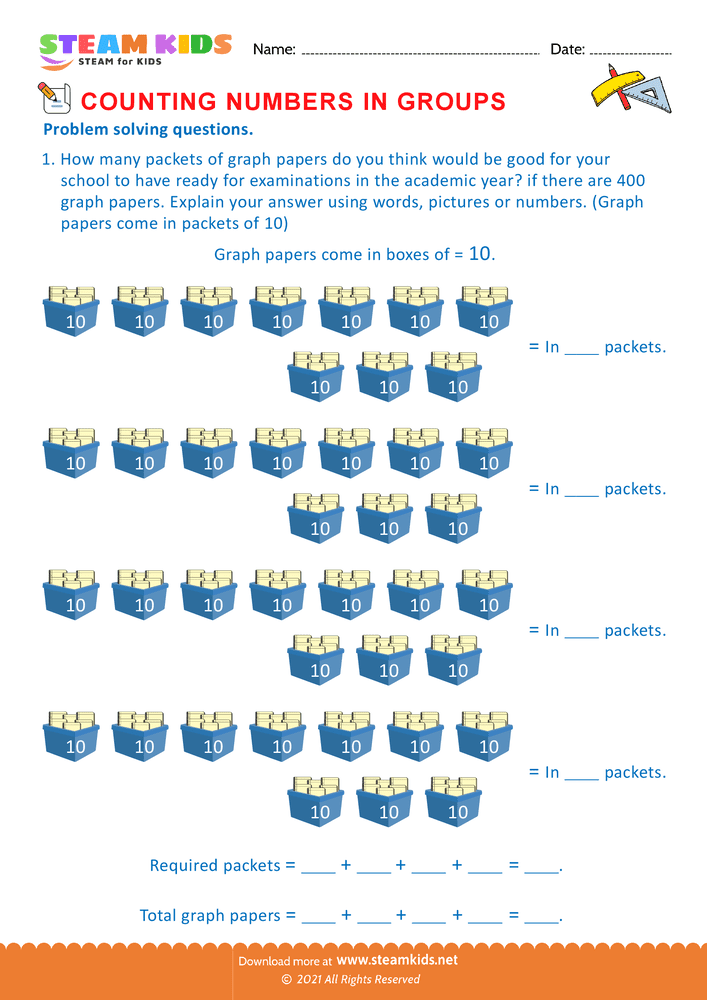 Free Math Worksheet Counting Numbers In Groups Worksheet 13 STEAM 