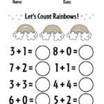FREE Printable Kindergarten Addition Worksheets Numbers 1 10