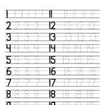 Free Printable Number Tracing Worksheets 1 20 Free Printables Hub
