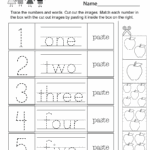 Free Printable Number Worksheets