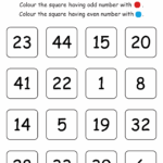 Free Printable Odd And Even Math Worksheets