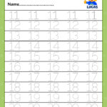 Free Printable Tracing Numbers 11 20 Worksheets