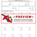 Free Super Teacher Worksheet Adding Fractions With Unlike Denominators