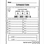 Free Write Numbers In Expanded Form Worksheet 2nd Grade Download Free
