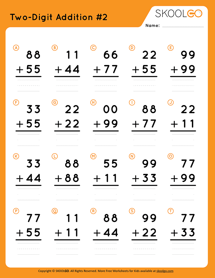 Grade 2 Two Digit Addition And Subtraction