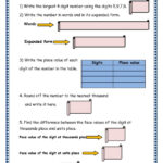 Grade 3 Maths Worksheets 4 Digit Numbers 1 4 Numeration Of 4 Digit