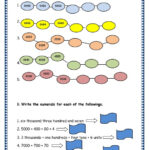 Grade 3 Maths Worksheets 4 Digit Numbers 1 4 Numeration Of 4 Digit