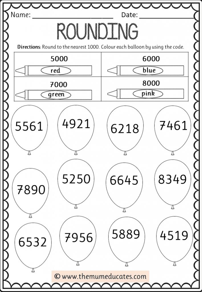 Grade 4 Place Value Rounding Worksheets Free Printable K5 Learning 