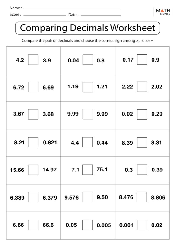 Grade 5 Rounding Decimals Worksheet Decimalworksheets