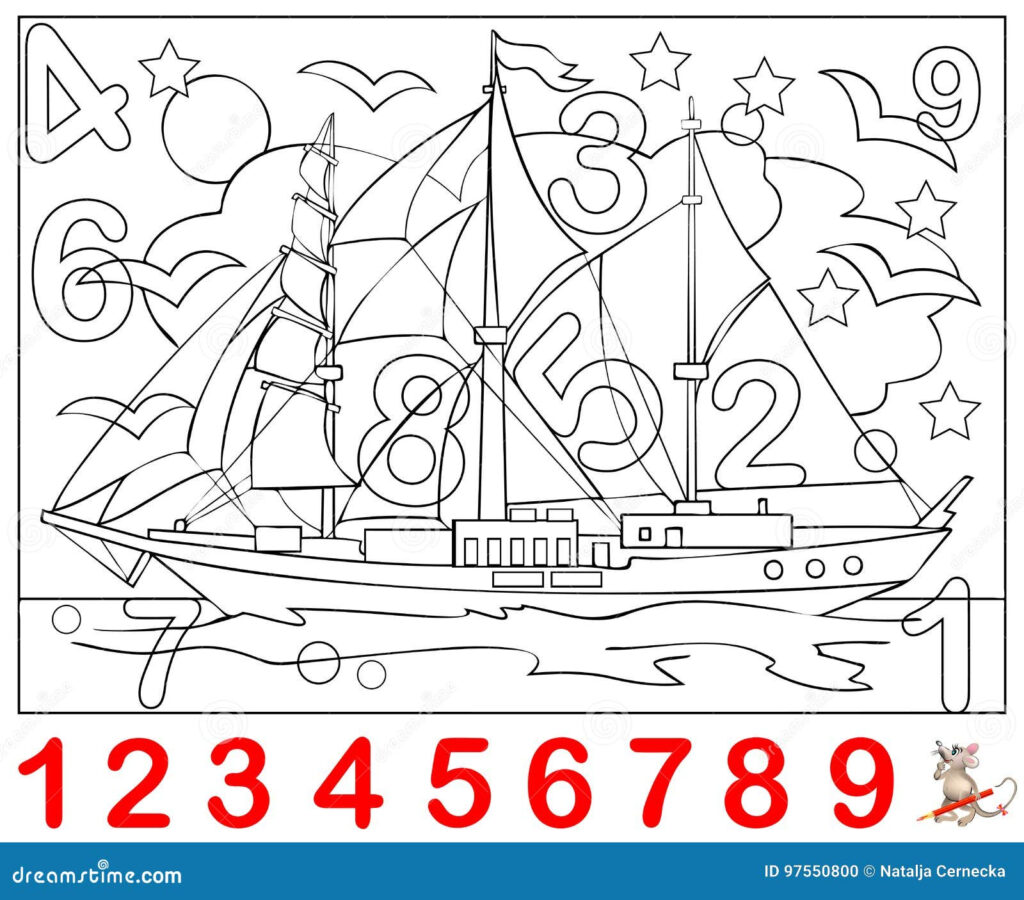 Hidden Numbers Printable Worksheet