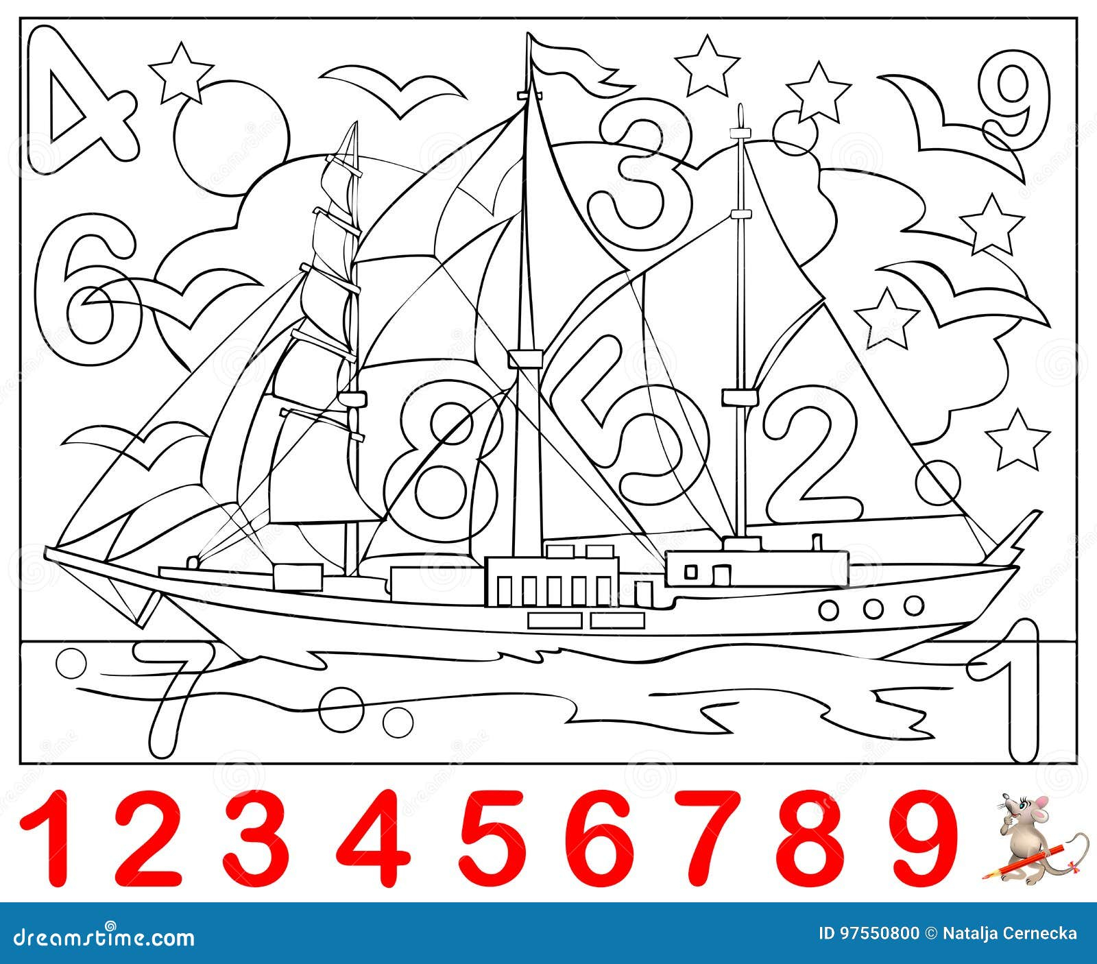 Hidden Numbers Printable Worksheet