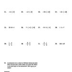 Holt Algebra 1 2B Adding And Subtracting Real Numbers Worksheet DOC PDF