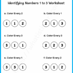 Identifying numbers 1 to 3 worksheet 3 Your Home Teacher
