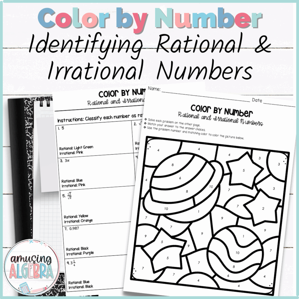 Identifying Rational And Irrational Numbers Coloring Activity 