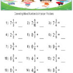 Improper Fraction And Mixed Number Worksheet