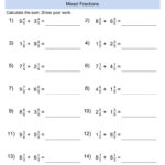 Improper Fractions And Mixed Numbers Super Teacher Worksheet