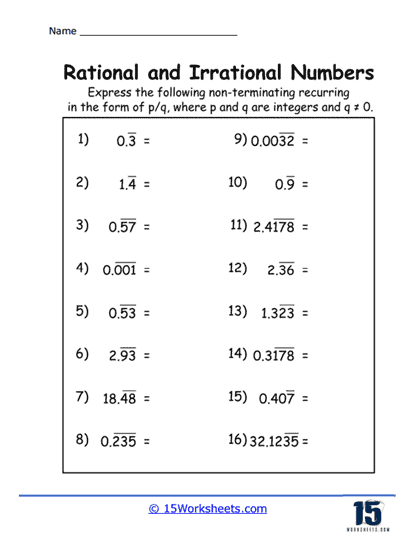 Irrational Math