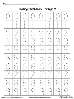 Kindergarten Numbers Printable Worksheets MyTeachingStation