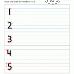 Kindergarten Printable Worksheets Writing Numbers To 10