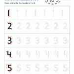 Kindergarten Printable Worksheets Writing Numbers To 10