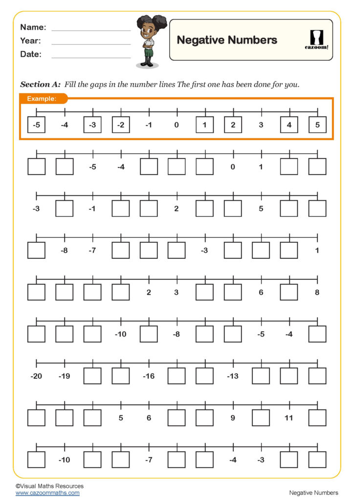 Ks3 Maths Negative Numbers Worksheets Numbersworksheetcom