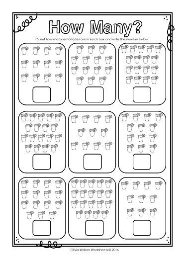 Learning Numbers 10 20 Worksheets